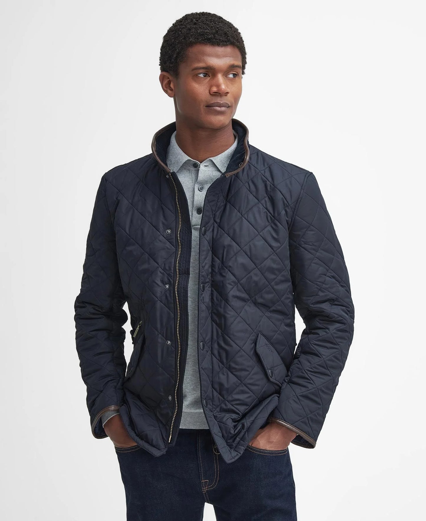 Barbour Powell Quilt - Navy