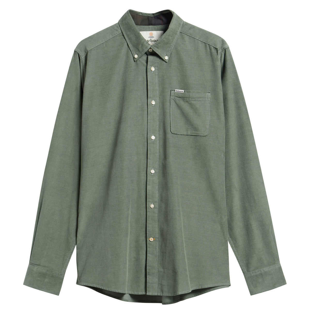 Barbour Ramsey Tailored Long-Sleeved Shirt in Agave Green