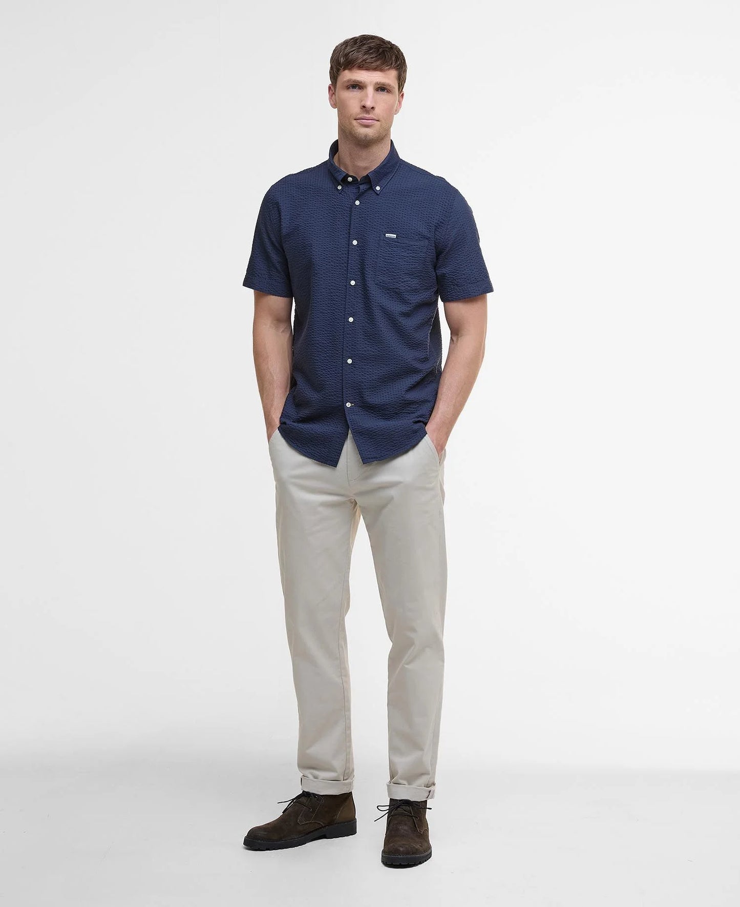 Barbour Longhall S/S Performance Shirt - Navy
