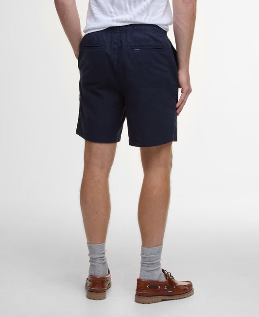 Barbour Cotton Linen Short - Navy