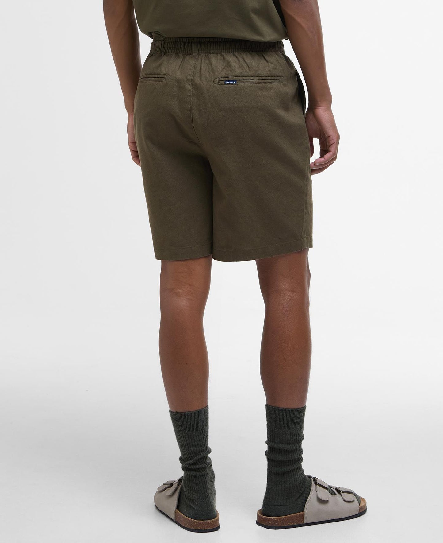 Barbour Cotton Linen Short - Sage