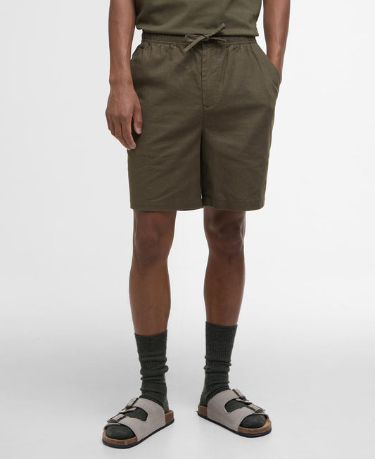 Barbour Cotton Linen Short - Sage