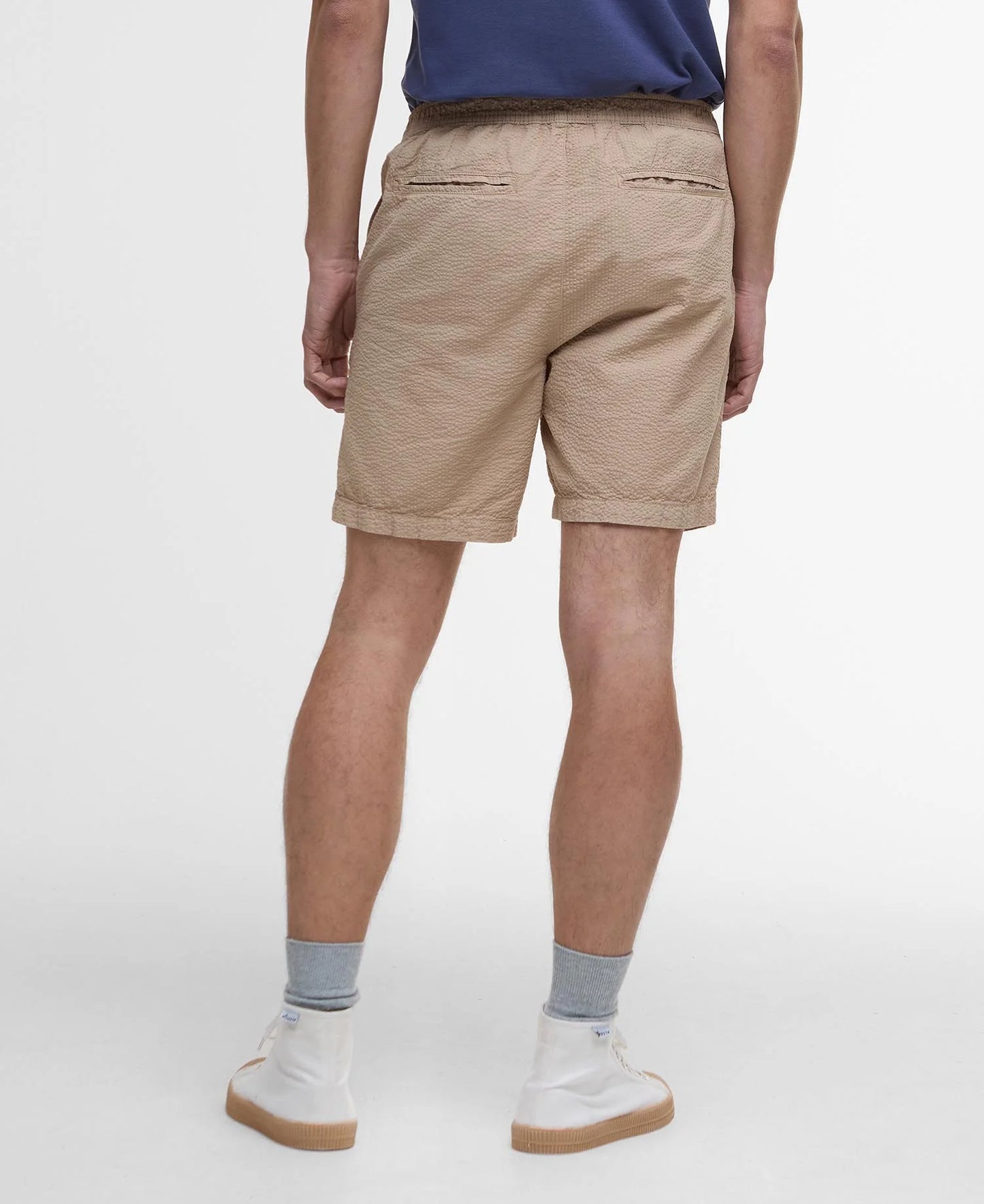 Barbour Seersucker Short - Washed Stone