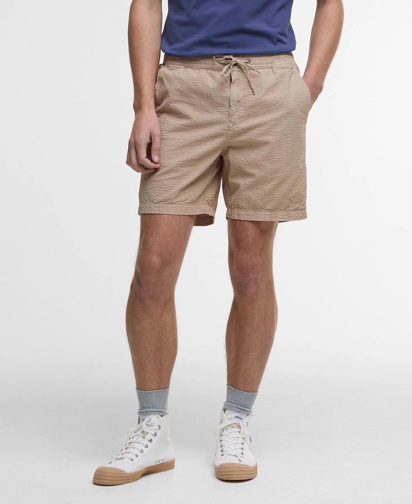 Barbour Seersucker Short - Washed Stone