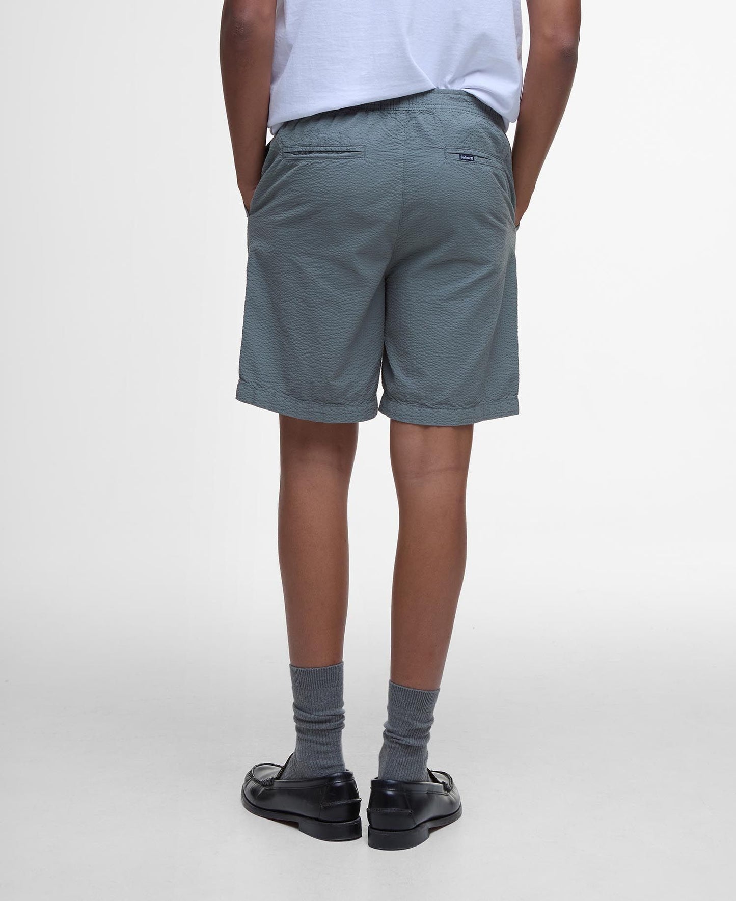 Barbour Seersucker Short - Vintage Teal