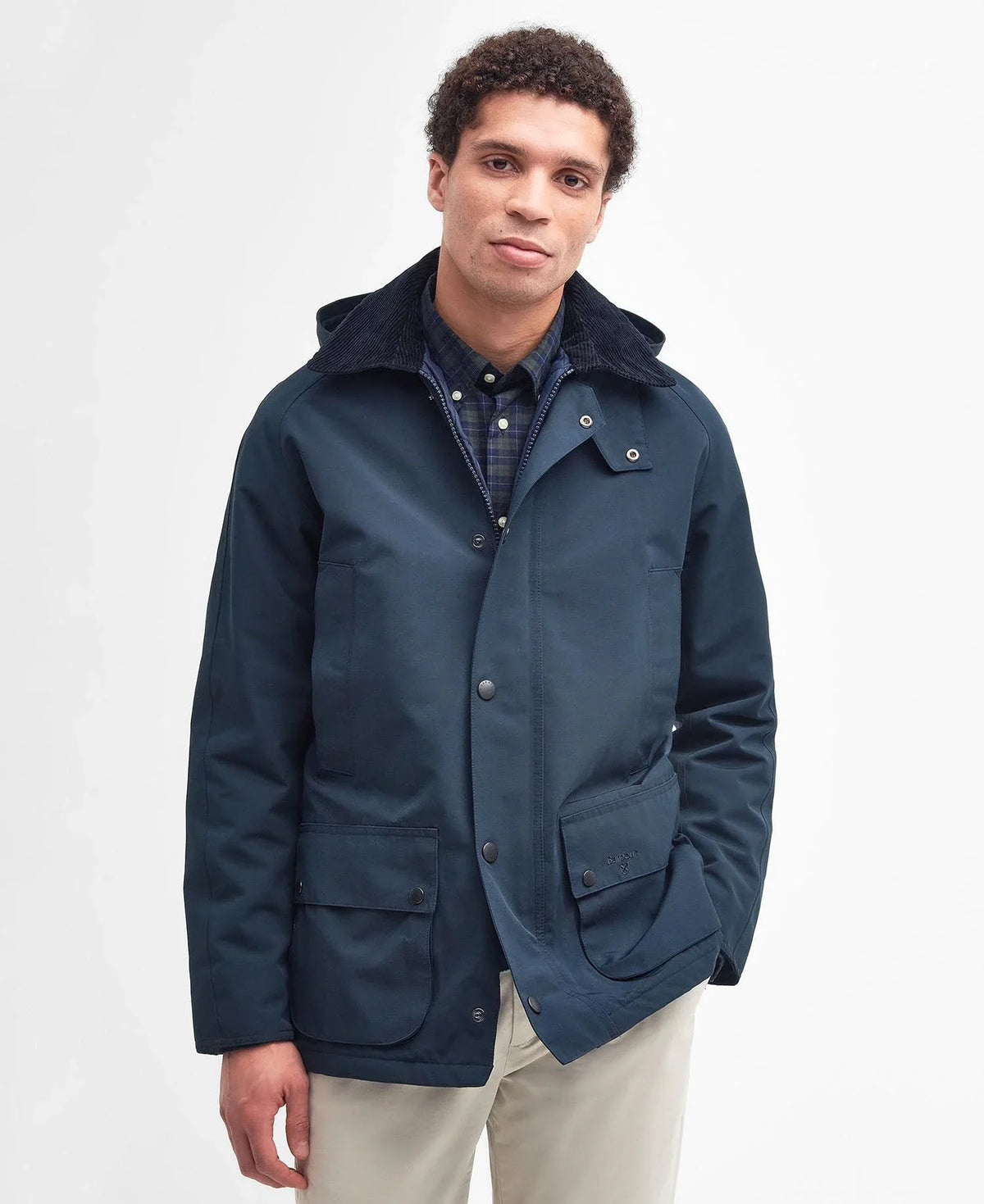 Barbour Winter Ashby Waterproof Jacket in Classic Navy