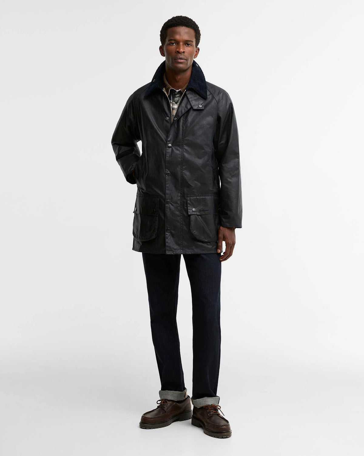 Barbour Beaufort® Waxed Jacket in Classic Navy