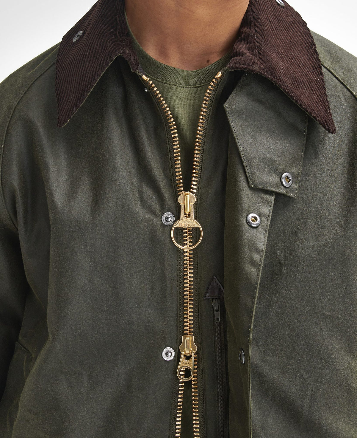 Barbour Beaufort® Waxed Jacket in Archive Olive, image 6