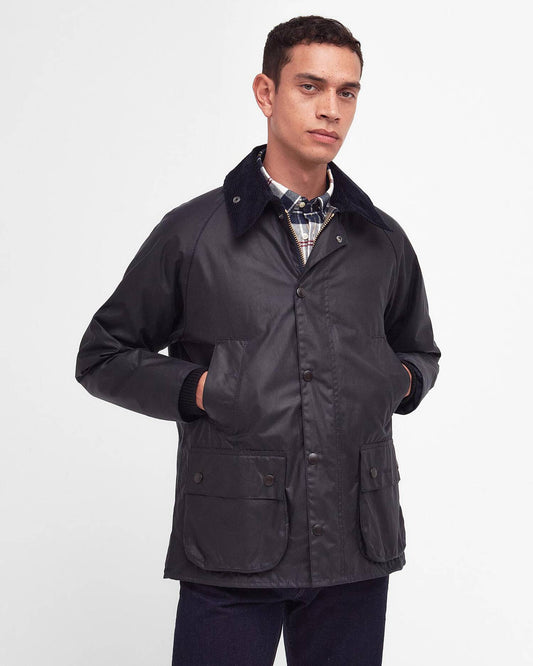 Barbour Bedale Wax Jacket - Navy