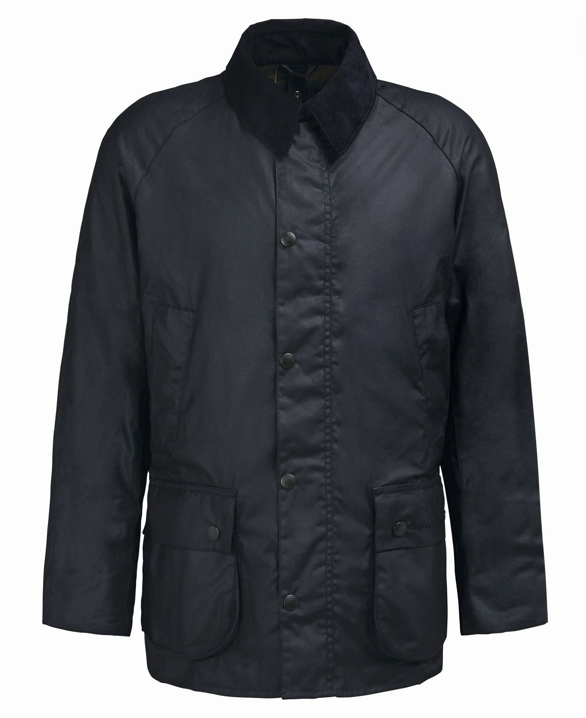 Barbour Ashby Waxed Jacket in Black-Classic