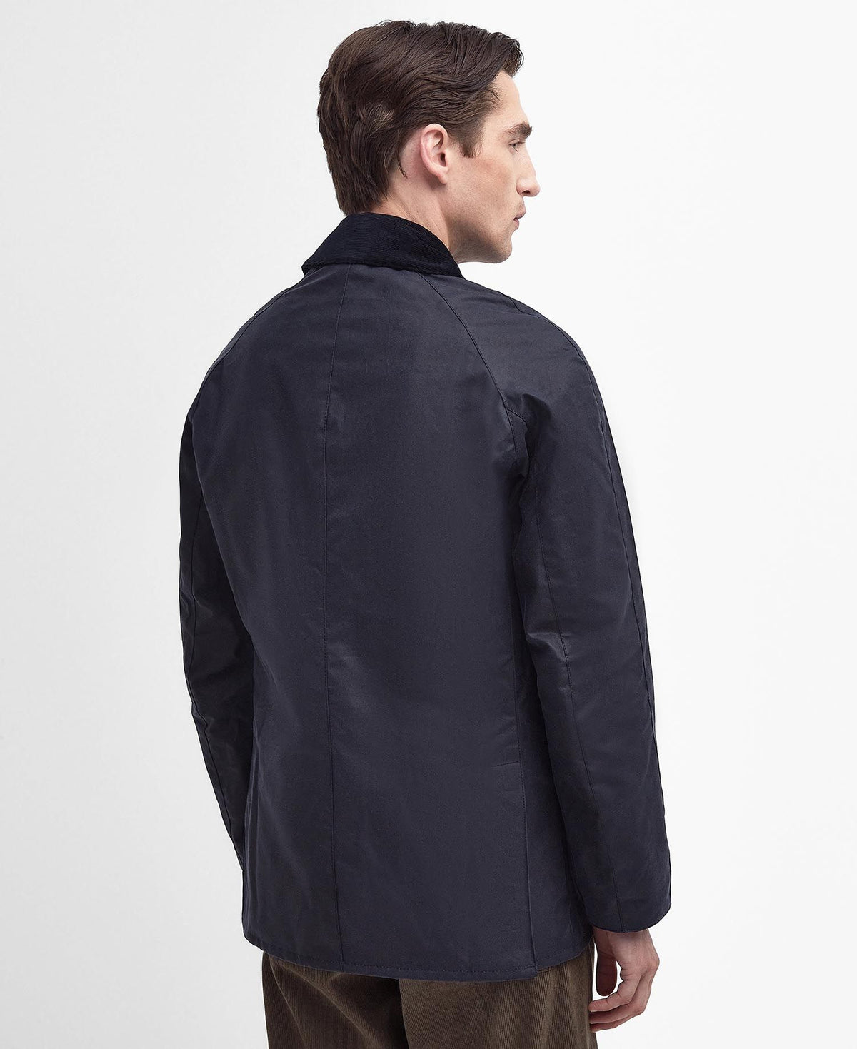 Barbour Ashby Waxed Jacket in Classic Navy, image 4