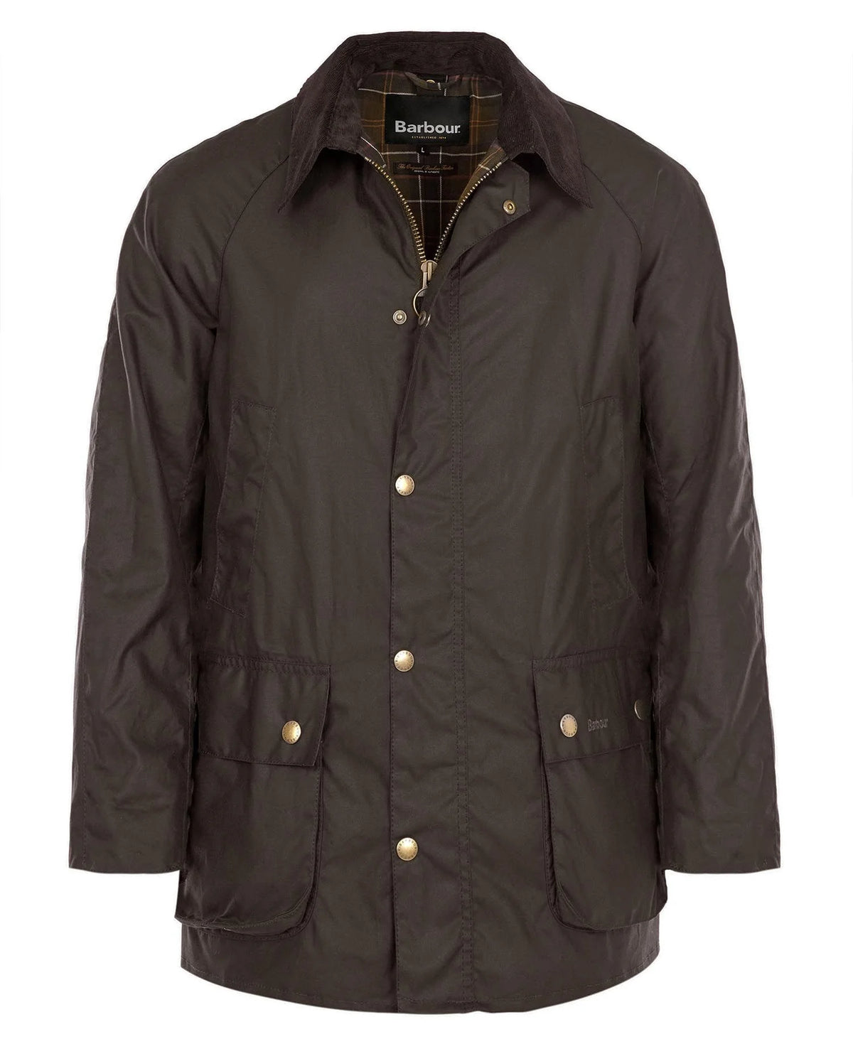 Barbour Ashby Waxed Jacket in Olive
