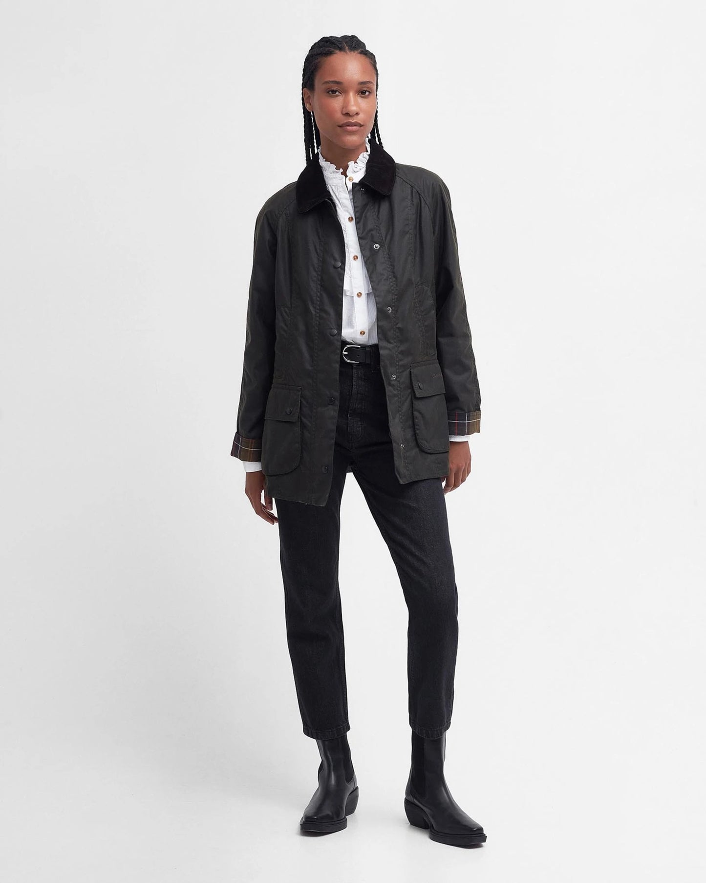 Barbour Beadnell Wax Jacket - Olive