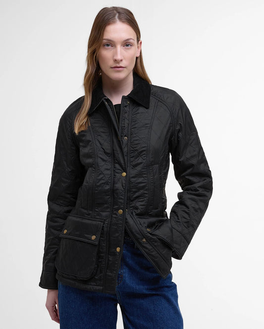 Barbour Beadnell Polorquilt - Black