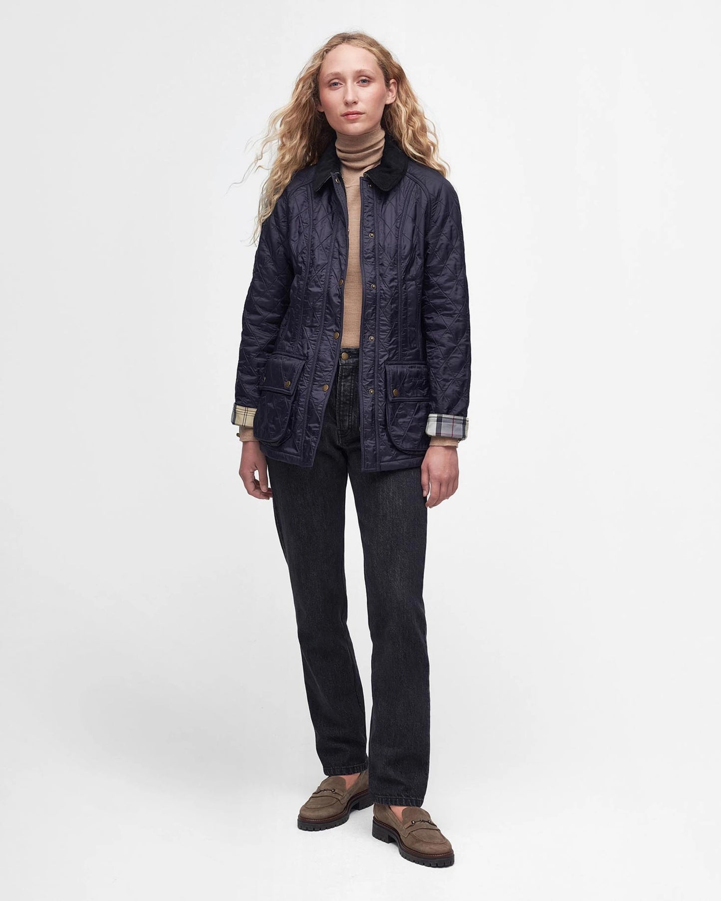 Barbour Beadnell Polorquilt - Navy