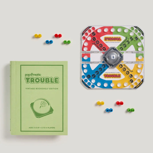 Vintage Bookshelf Game - Trouble