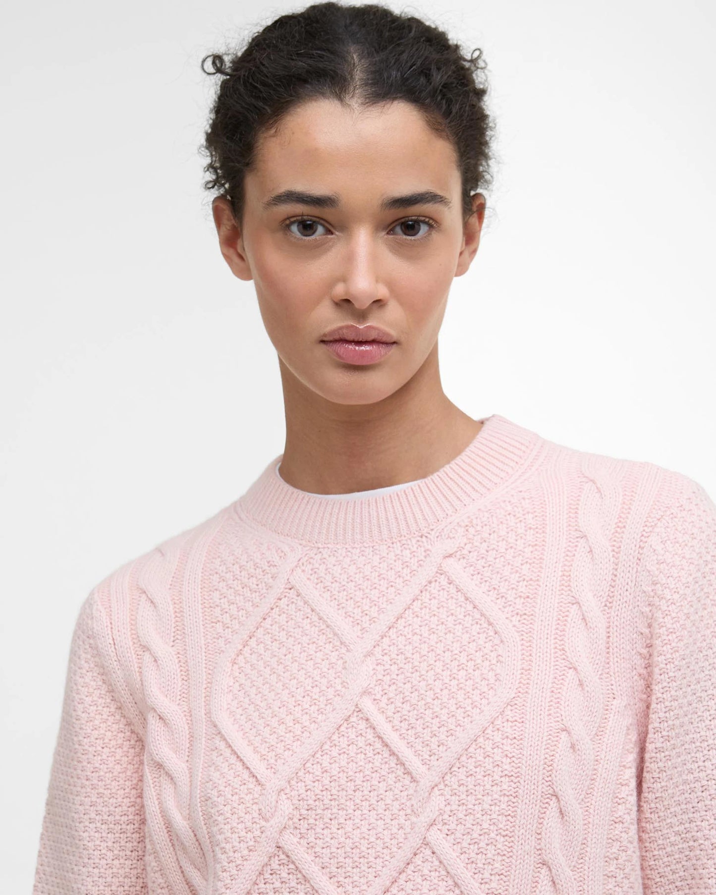Barbour Burne Crew Knit - Pink