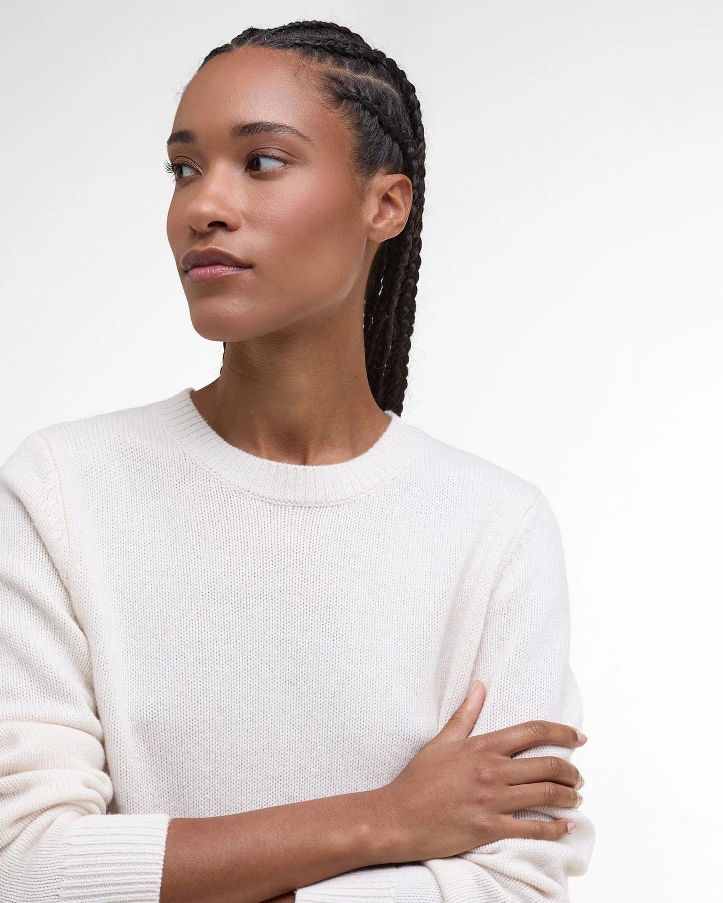 Barbour Woodhouse Knitted Jumper - Ecru