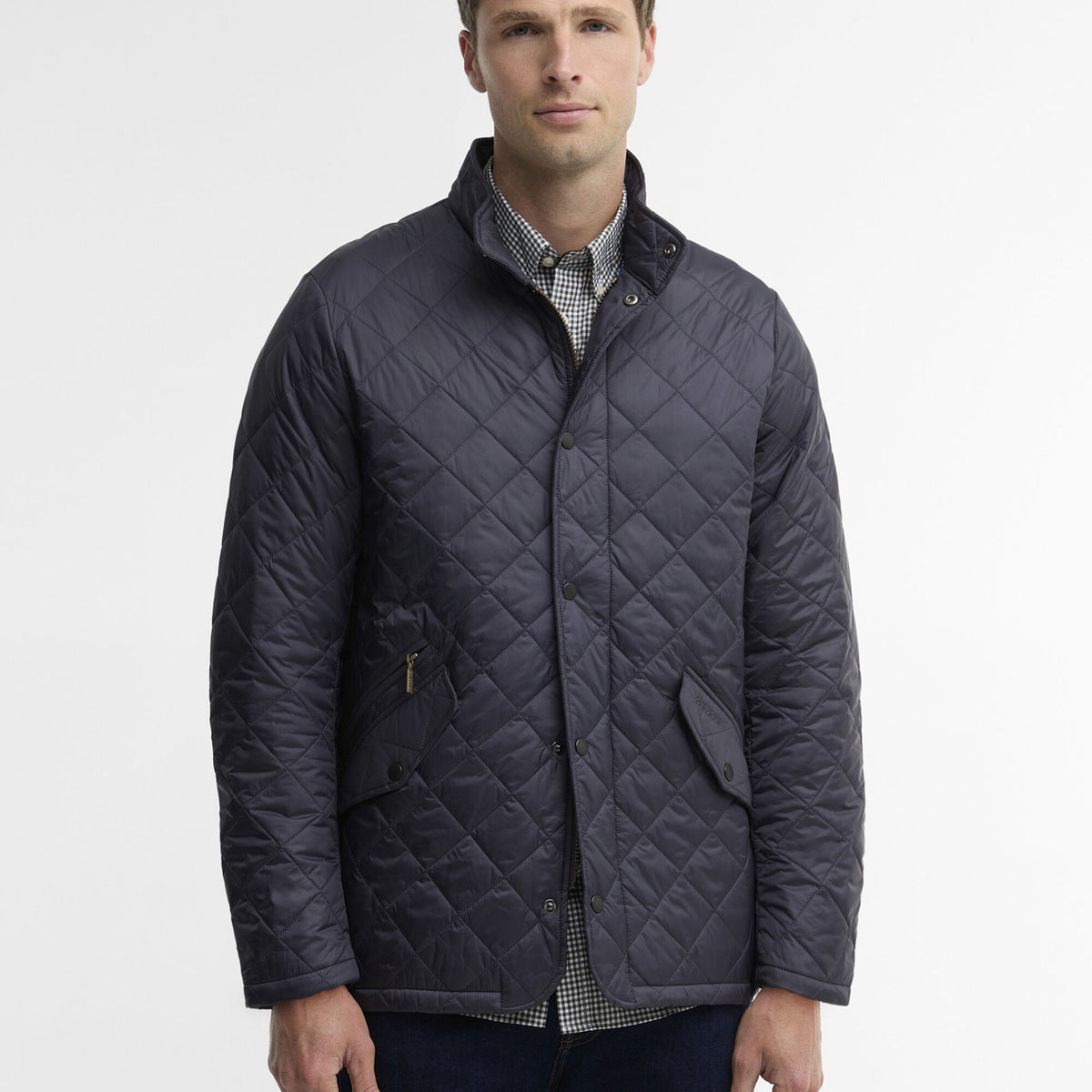 Barbour Flyweight Chelsea Quilted Jacket in Classic Navy, image 1