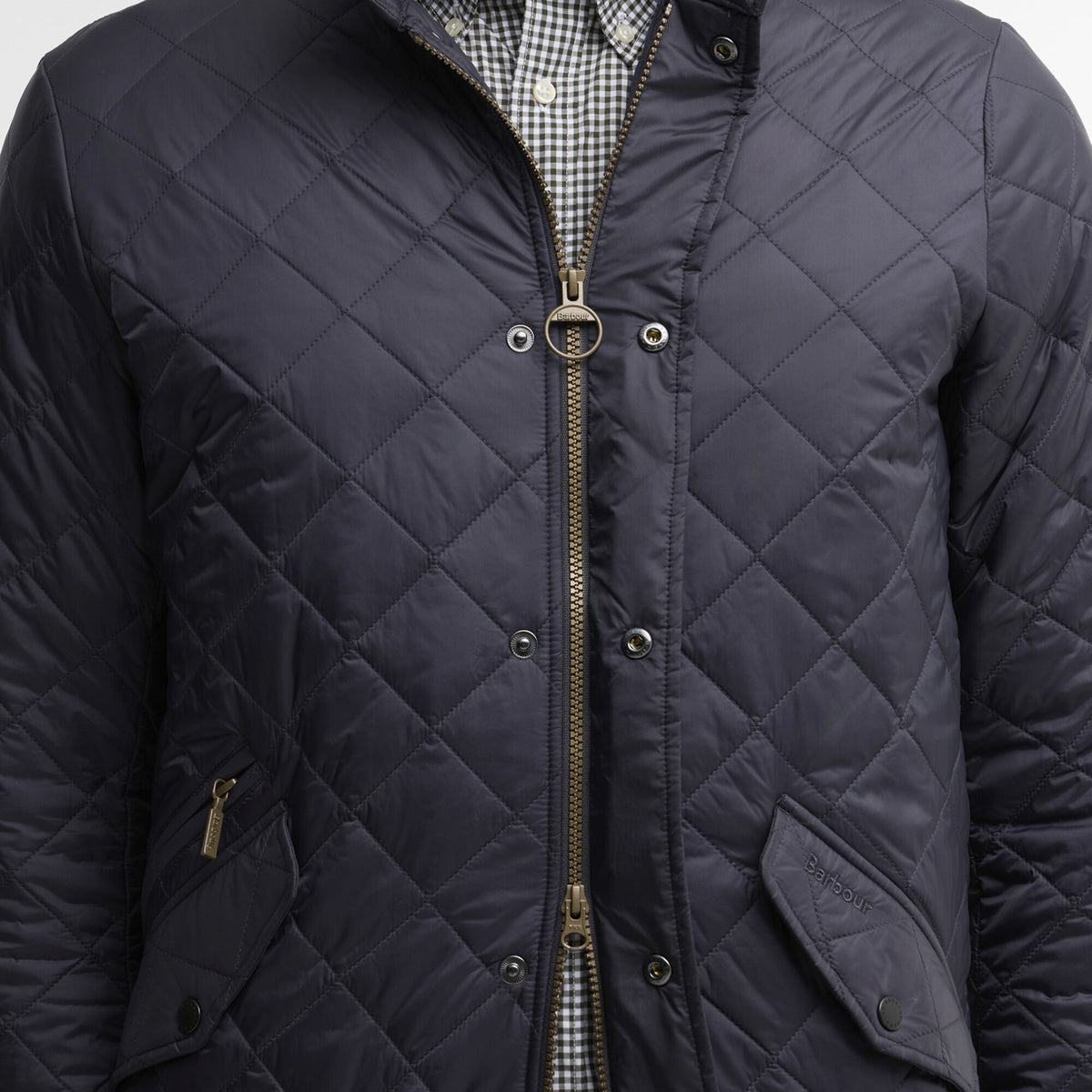 Barbour Flyweight Chelsea Quilted Jacket in Classic Navy, image 4