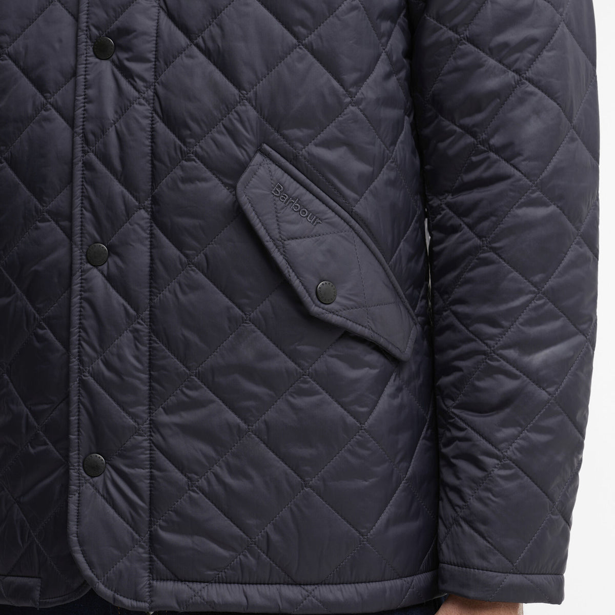 Barbour Flyweight Chelsea Quilted Jacket in Classic Navy, image 5