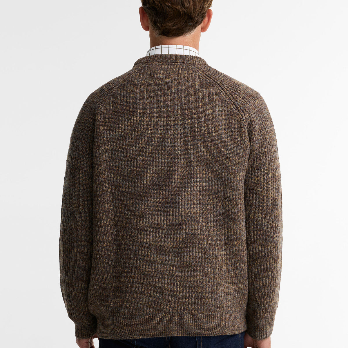 Barbour Horseford Crew Neck Jumper in Sandstone, image 3