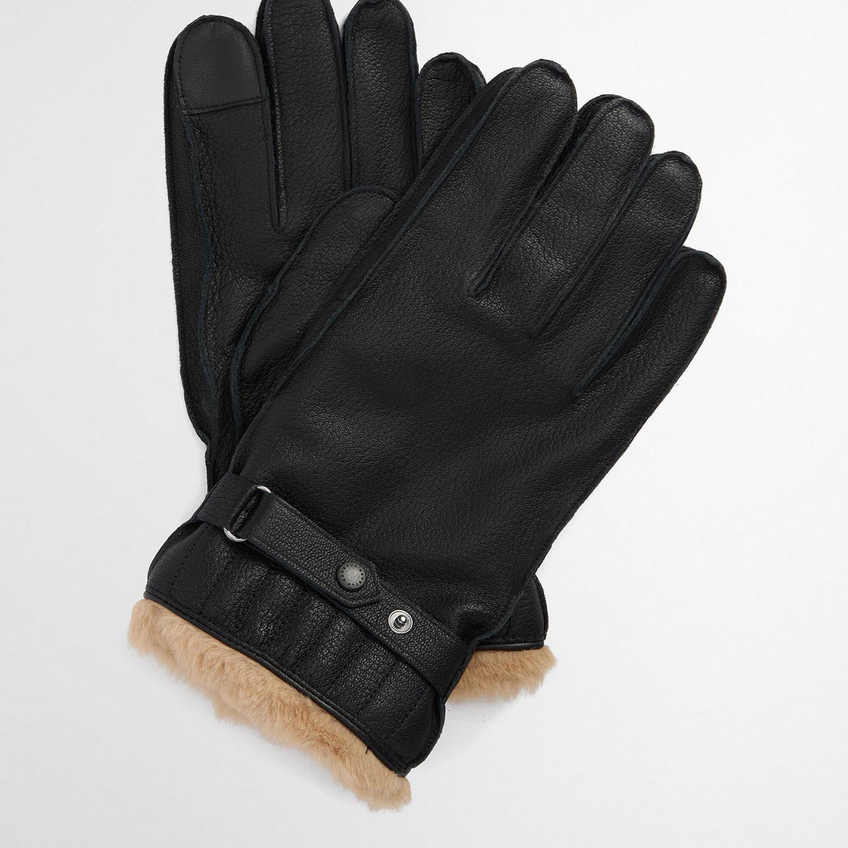 Barbour Leather Utility Gloves in Black