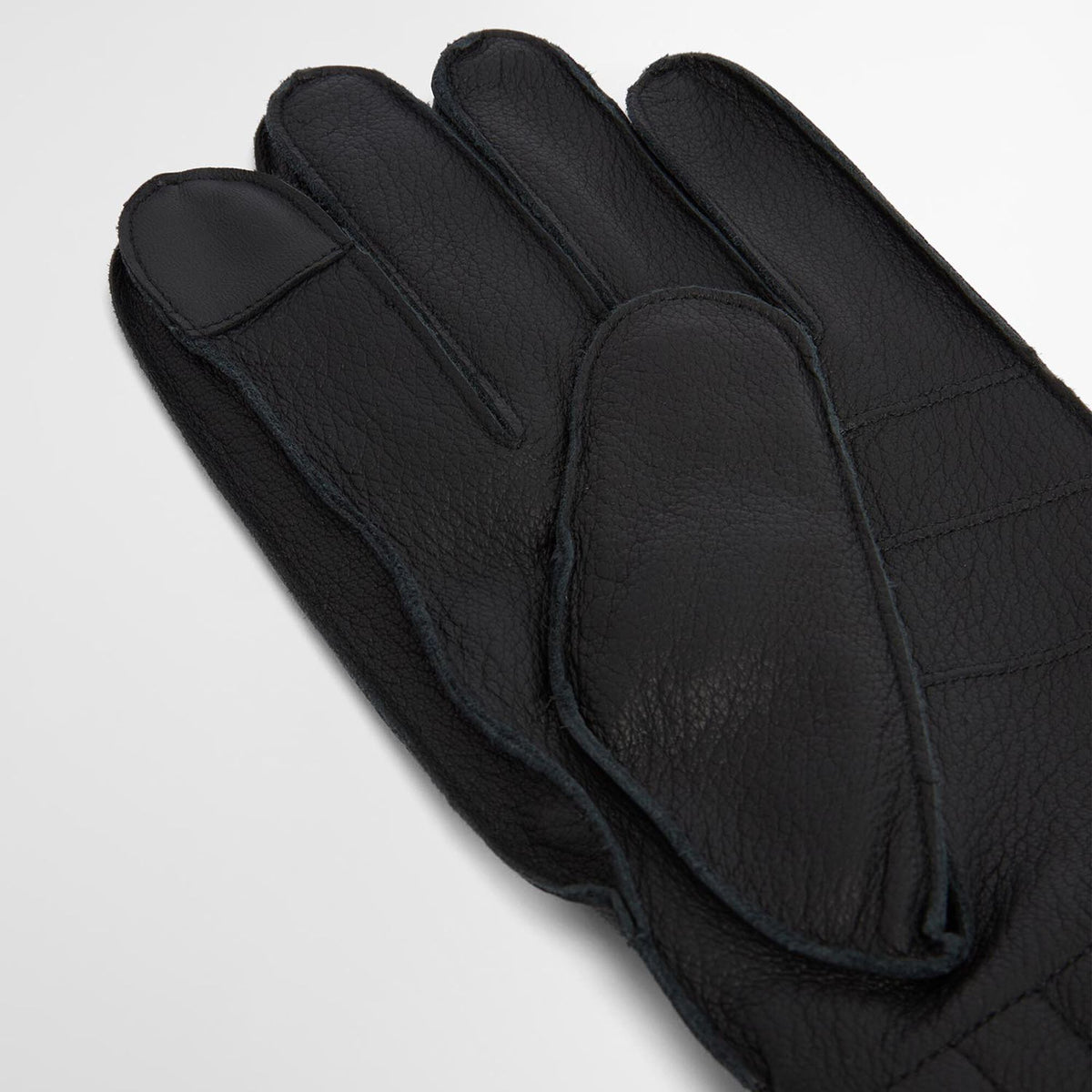 Barbour Leather Utility Gloves in Black, image 2