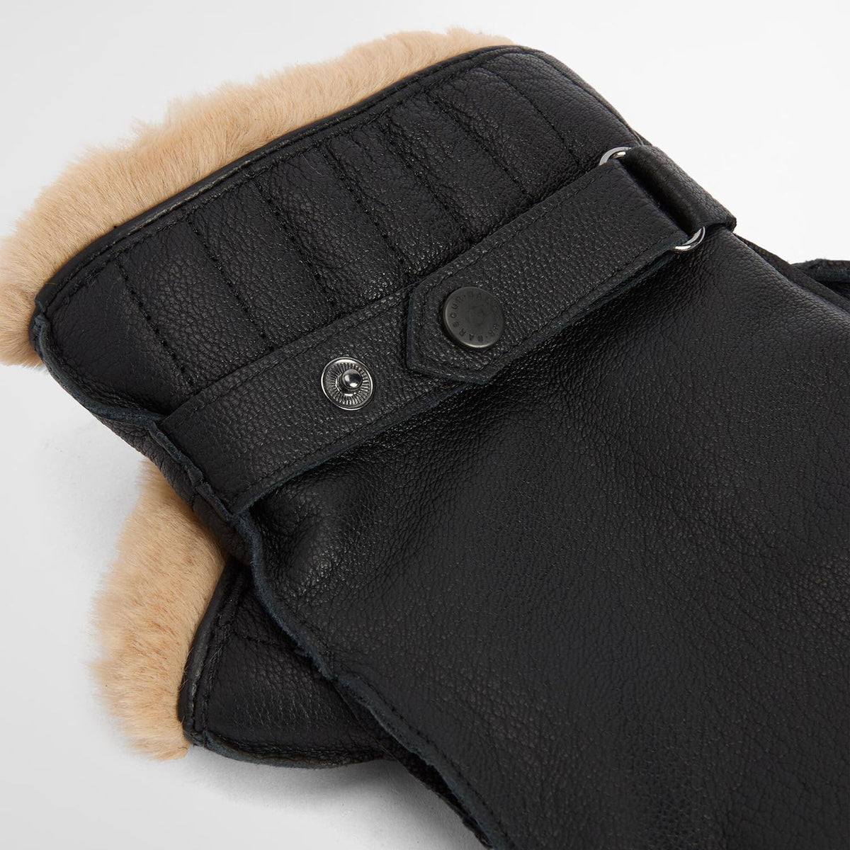 Barbour Leather Utility Gloves in Black, image 3