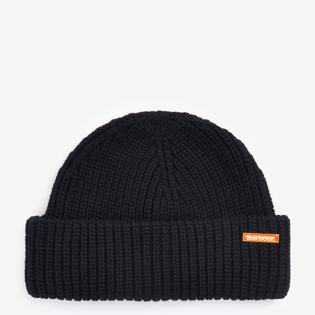 Barbour Mosely Fisherman Beanie in Classic Black, image 1