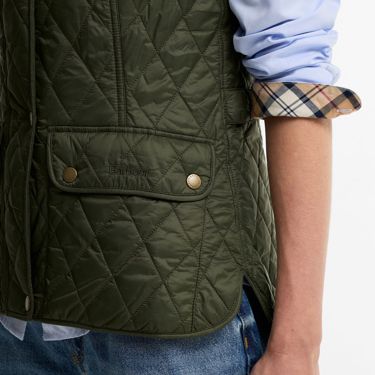 Barbour Otterburn Gilet in Olive, image 5