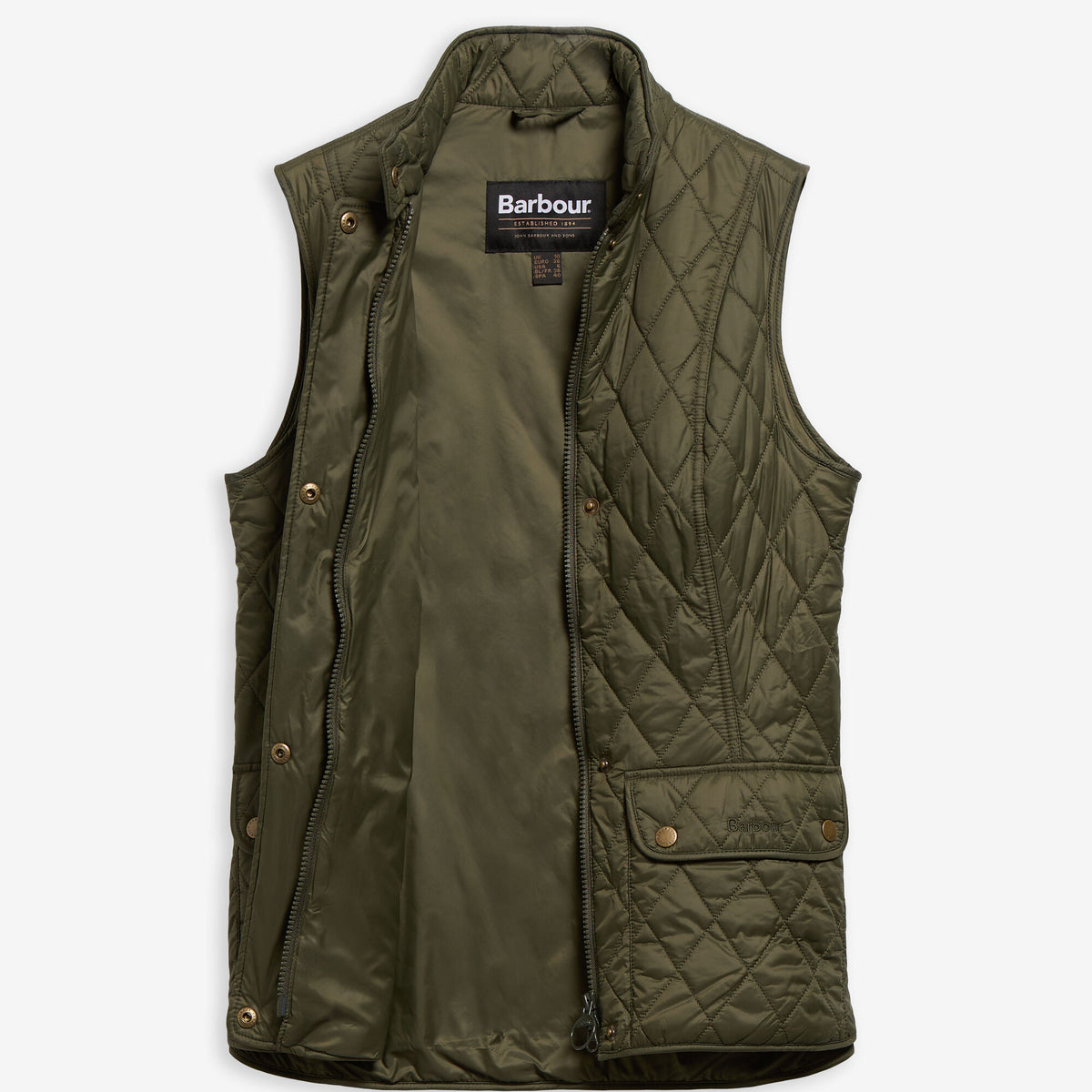 Barbour Otterburn Gilet in Olive, image 6