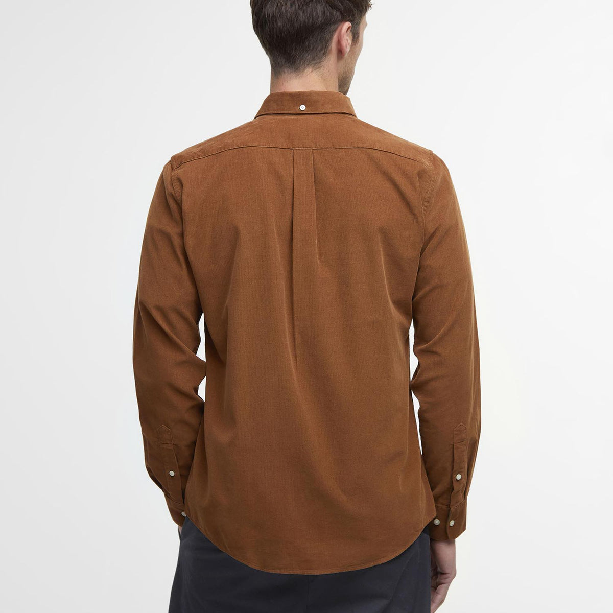 Barbour Ramsey Tailored Long-Sleeved Shirt in Sandstone, image 3