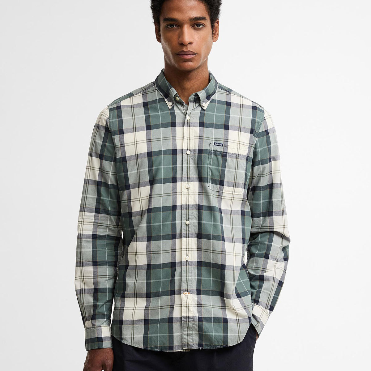 Barbour Rawley Tailored Long-Sleeved Shirt in Meadow Brook Tartan, image 1