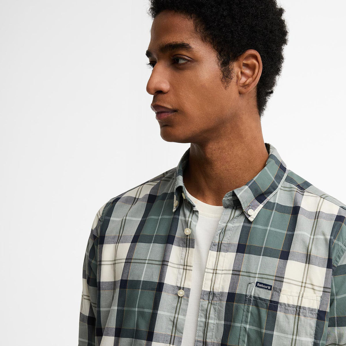 Barbour Rawley Tailored Long-Sleeved Shirt in Meadow Brook Tartan, image 4