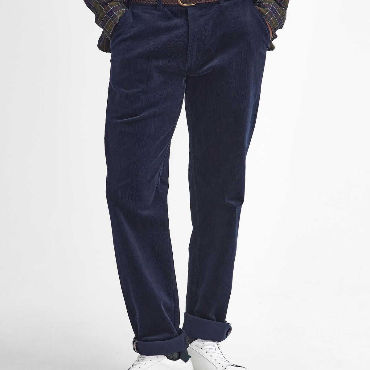 Barbour Stretch Cord Tailored Trousers in Classic Navy