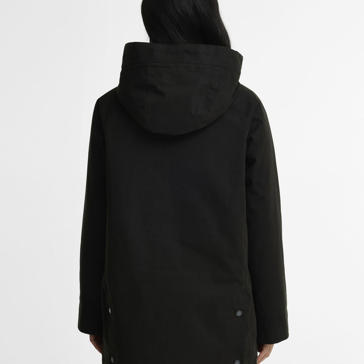 Barbour Winter Beadnell Waterproof Jacket in Black-Ancient, image 3