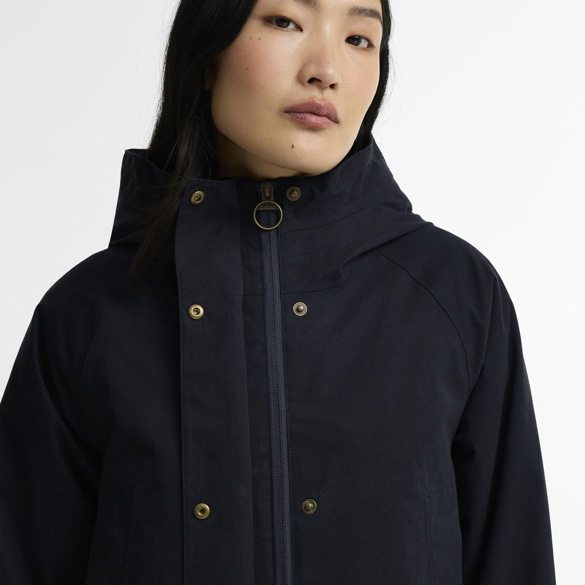 Barbour Winter Beadnell Waterproof Jacket in Deep Navy/Classic, image 4