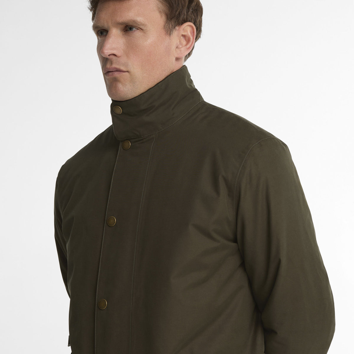 Barbour Winter Spoonbill Waterproof Jacket in Dark Olive, image 4
